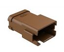 Versatile DIP Connector with Brown Polyamide Housing and Multiple Terminal Options Suitable for in Electronics Requiring Performance