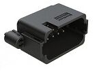 Black thermoplastic housing DIP Connector multiple terminal types operating temperature range minus 55 to plus 125 degrees Celsius